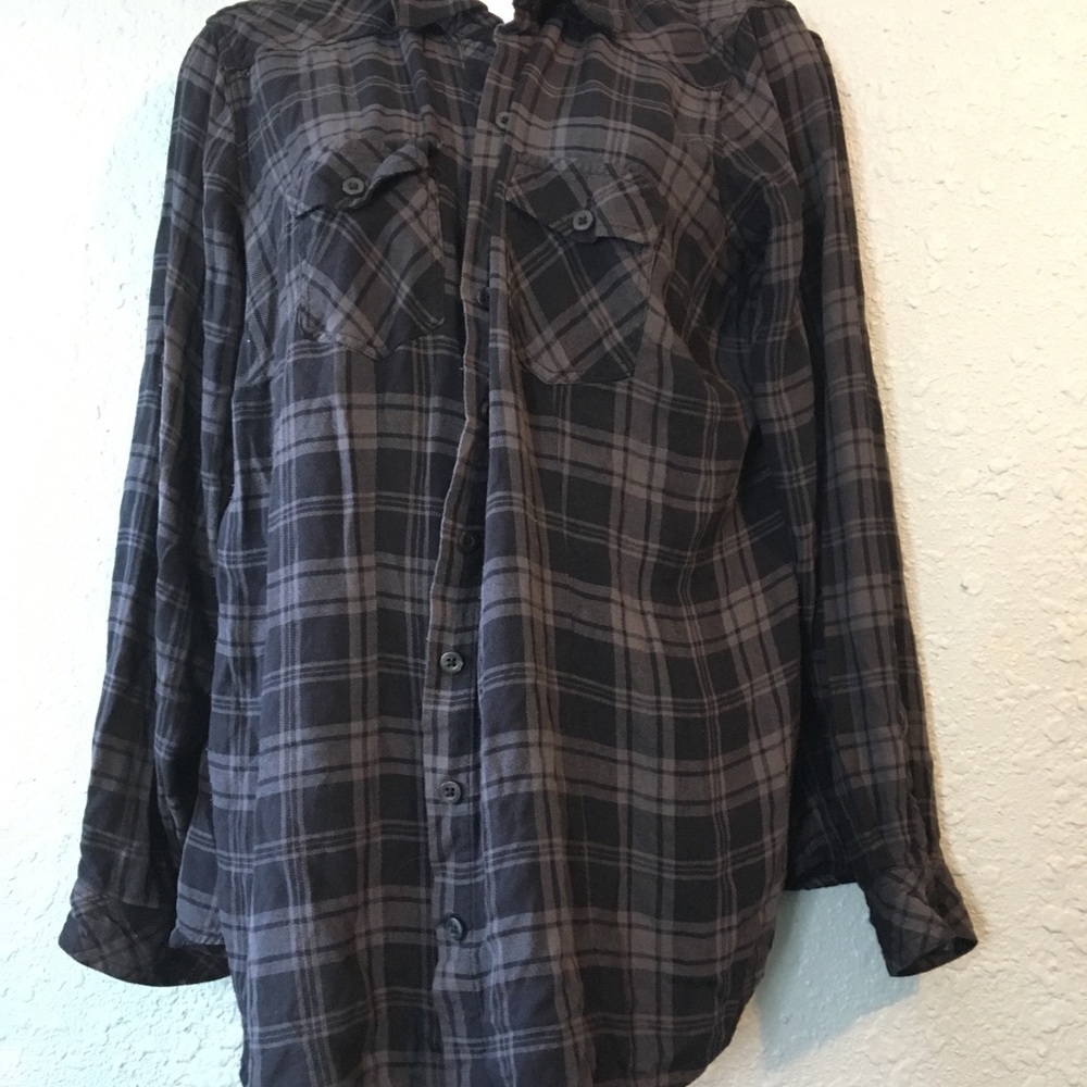 Torrid plaid button down 1